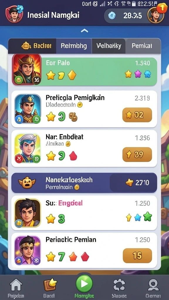 Tangkapan layar menampilkan koleksi jackpot yang bisa dimenangkan.