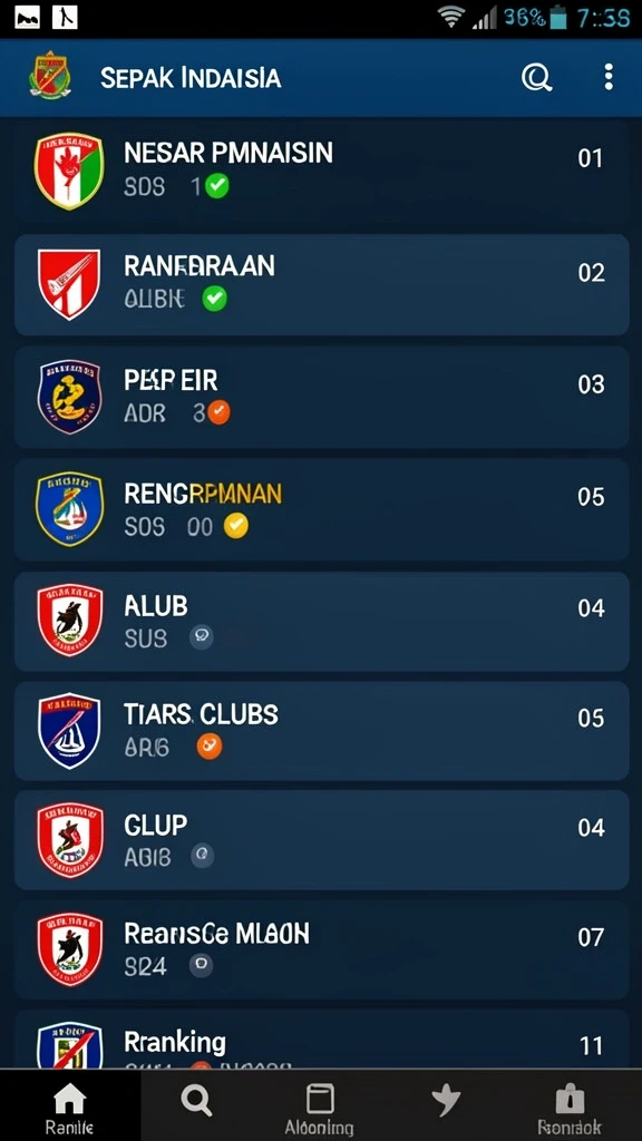Menampilkan karakter yang dapat dipilih oleh pemain.
