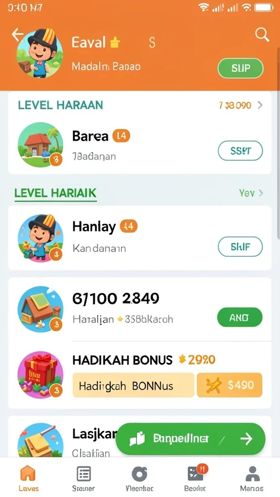 Tampilan awal DEPO555 yang menarik dan interaktif.