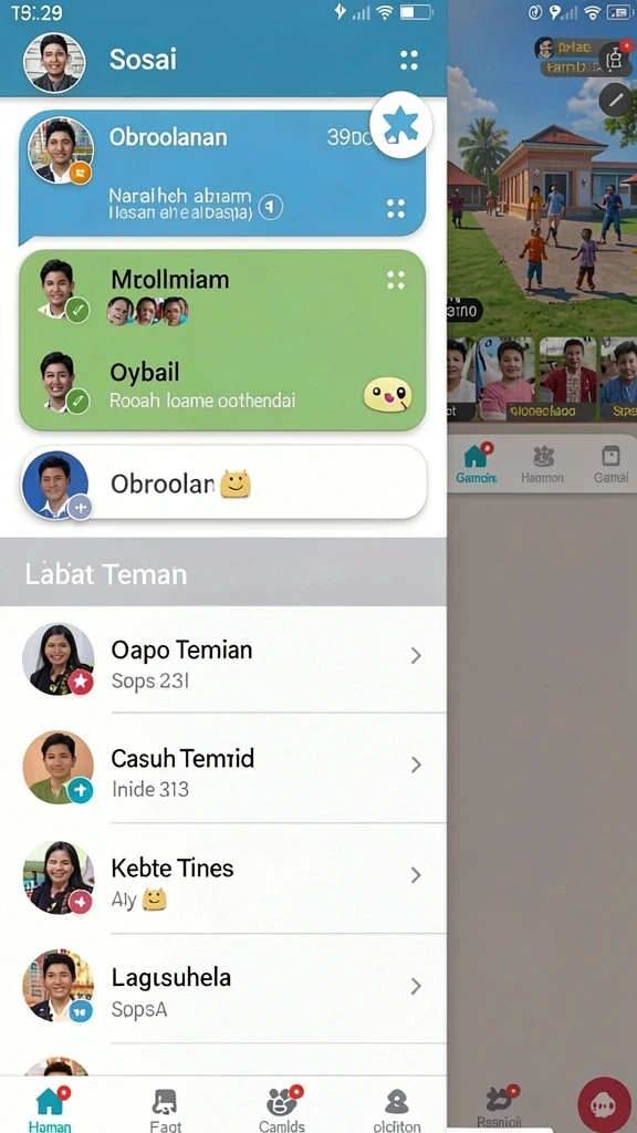 Screenshot dari level yang menantang dengan berbagai rintangan.