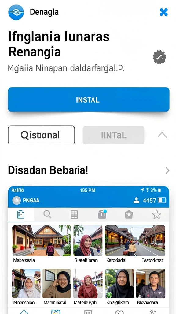 Tampilan awal game yang menarik dan intuitif.
