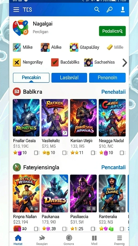 Tampilan antarmuka yang modern dan menarik.