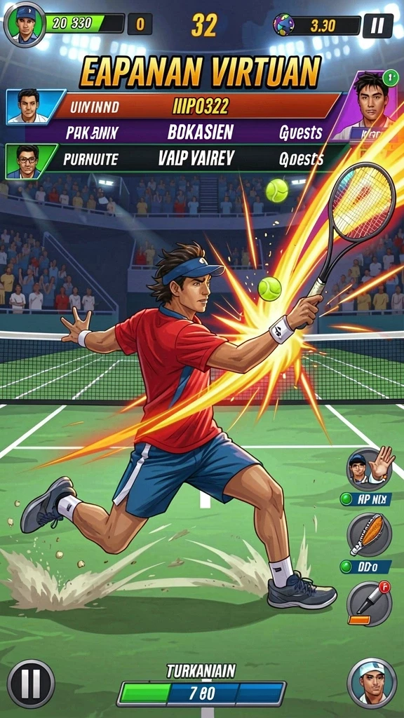Tampilan grafis yang memukau di dalam game.