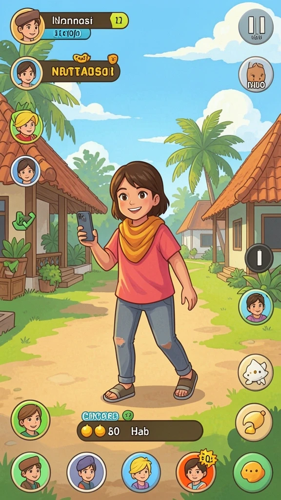 Berbagai pilihan kustomisasi untuk avatar Anda.