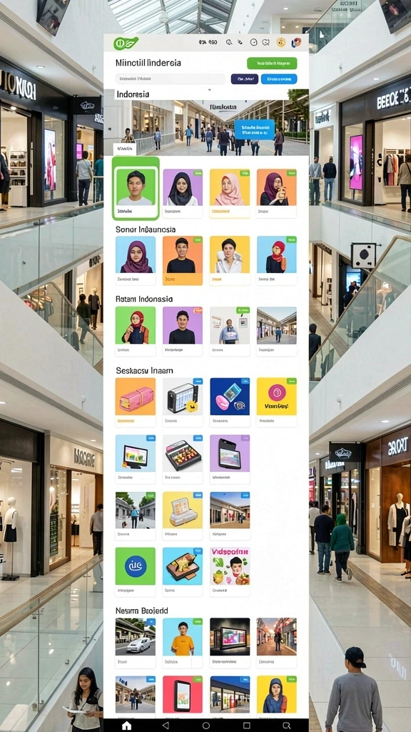Tampilan awal yang menakjubkan dan penuh warna.