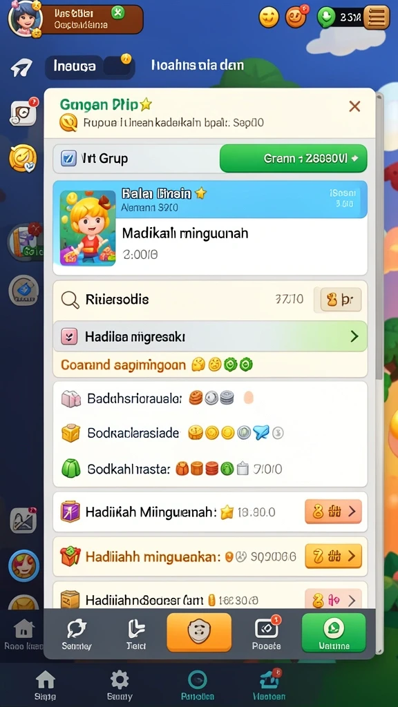 Screenshot dari misi yang menantang di KODOKHOKI889.