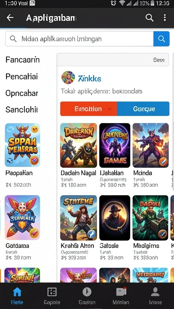 Gambar pertama menunjukkan gameplay yang menarik.