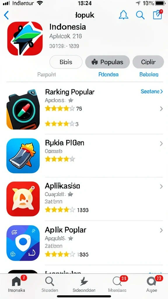 Screenshot dari tantangan menarik di level terbaru.
