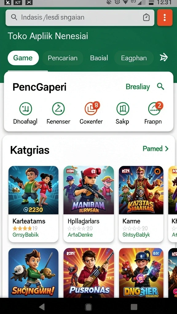 Tampilan antarmuka yang ramah pengguna.
