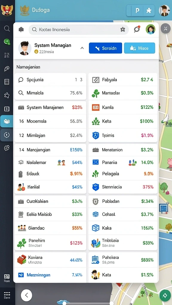 Tampilan antarmuka yang modern dan user-friendly.