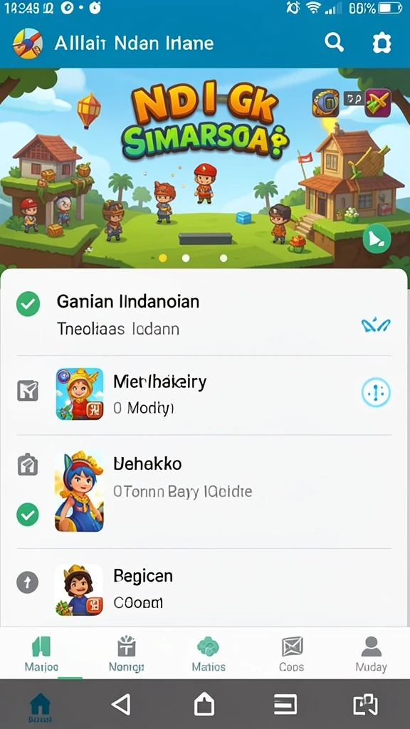 Tampilan awal yang menarik dan intuitif.